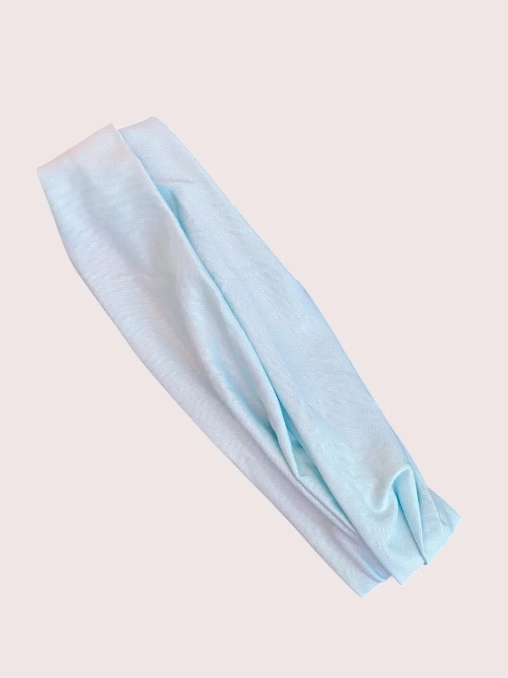 2 Fabric Headband Elastic Back Wear Wide Thin Hair  Blue Pastel Coquette NEW